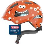 ABUS Smiley 3.0 children's helmet - bike helmet with a low fit, child-friendly designs & space for a pigtail - for girls and boys