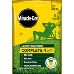 Miracle-Gro Evergreen Complete 4-in-1 Lawn Food - 200 m2, Lawn Food, Weed & Moss Control, Yellow