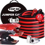 TOPDC 1 Gauge 25 Feet Jumper Cables