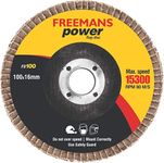 FREEMANS Flap Discs 100-80 gritt A80 (Set of 20pcs)…