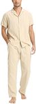 RPOVIG Linen Shirt Pants Outfits:Me