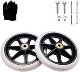 2Pcs 6 Inch Greyish Wheels for Walk