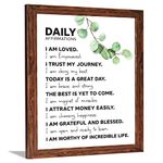 Chaka Chaundh Engineered Wood - Affirmations Posters Positive Affirmations Frames - I Am Affirmation Posters - Affirmation Quotes Posters - (14 X 11 Inches)