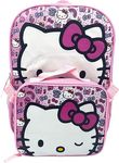 Fast Forward Kid's Licensed 15" Backpack With Lunch Box Combo Set, Multicolored, Large, Hello Kitty