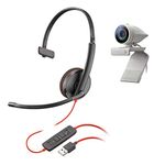 Plantronics-Studio P5 Webcam KIT with BLACKWIRE 3210 Headset