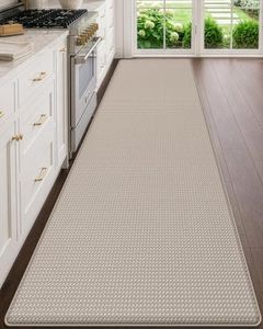 DEXI Kitchen Floor Mats Cushioned Anti Fatigue, 2x9 Long Standing Runner Rug Waterproof, Comfort Memory Foam Padded for Front Sink Laundry, Beige