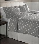 Pointehaven Flannel Oversized Duvet Set, King, Polar Bear