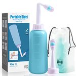 Postpartum Peri Bottle Upside Down Mom Spray Bottle Portable Bidet for Postpartum Care,travel Bidet,Women Baby Mother Washer 2In1 Handheld Personal Bidet Bottle 500Ml,Resistant to 100ºC,Bonus Bag (Green)