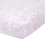 aden + anais Essentials Classic Crib Sheet, 100% Cotton Muslin, Super Soft, Breathable, Tailored Snug Fit, Damsel - Savoy