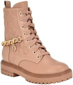 GUESS Women's Jellard Ankle Boot, Dark Natural, 5.5