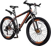 FLYing TOTEM M660 Lightweight 21 speeds Mountain Bikes Bicycles Shimano Alloy Frame with Warranty (Black/Orange)