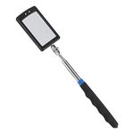 Telescoping Inspection Mirror, LED Lighted Mirror 360 Degree Adjustable Inspection Mirror Vehicle Car Inspection Mirror Machinist Square Miroir Dental Mirror