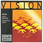 Thomastik VI100 Strings for Violin Vision synthetic core, set 4/4 medium, removable ball, focussed tone, pure and open