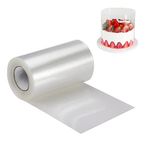 YQL Cake Collars 6cm /10cm /15cm x 10m Clear Acetate Sheets Transparent Acetate Roll for Cakes Chocolate Mousse Cake Decorating Crafting（6cm）