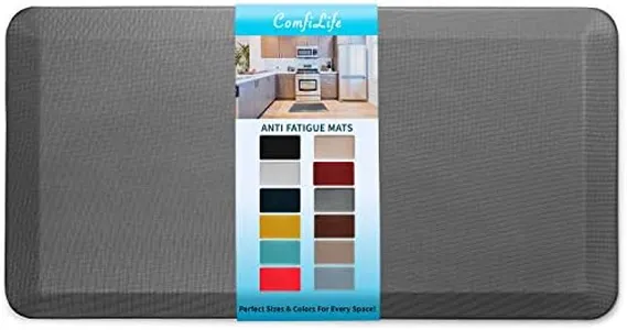 ComfiLife Anti Fatigue Floor Mat – 3/4 Inch Thick Perfect Kitchen Mat, Standing Desk Mat – Comfort at Home, Office, Garage – Durable – Stain Resistant – Non-Slip Bottom (20" x 39", Charcoal)