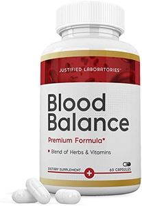 Justified Laboratories Blood Balance Advanced Formula All Natural Sugar Support Supplement Pills 60 Capsules