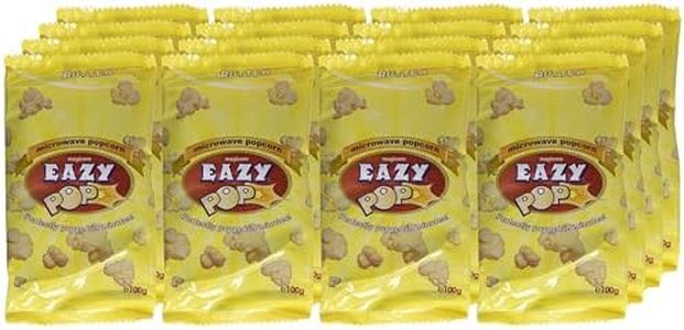 Easypop Butter Flavoured Microwave Popcorn 85g (Pack of 16) | Quick, Delicious, and Buttery Snack | Convenient Microwave-Ready Packs | Perfect for Movie Nights & Parties | Pops in Minutes