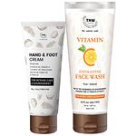 TNW-The Natural Wash Hand And Foot Cream & Vitamin C Exfoliating Face Wash | Skin friendly Ingredients| Natural | Plant- based