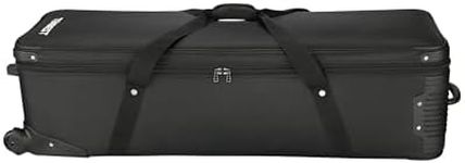 TENBEST 47"/120cm Rolling Camera Case for Photo Studio Gear, Photo Studio Equipment Trolley Case, Camera Bag with Wheels for Studio Lights and Light Stands, Trade Show Case