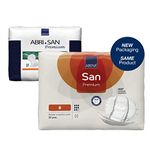 ABENA San Premium Mens & Womens Incontinence Pads, Breathable & Comfortable - Premium 8, 2500ml Absorbency, 22PK