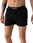 DAMENSCH Men's Cotton Boxers (Pack of 1) (Dam-SLD-SBX-CAB-L_J.Cape Black_L)