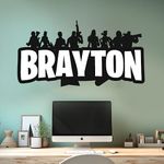 Wall Decor Famous Game Custom Name I Nursery Wall Decal for Boy Room Decorations I Wall Sticker for Bedroom I Multiple Options for Customization (Wide 30"x 16" Height)