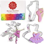 Ballet/Dance Cookie Cutters 3-Pc. Set Made in USA by Ann Clark, Tutu, Ballet Shoe, Ballerina