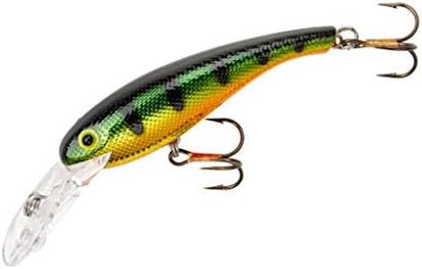 Cotton Cordell Wally Diver Walleye Crankbait Fishing Lure, Accessories for Freshwater Fishing, 2 1/2", 1/4 oz, Gold Perch