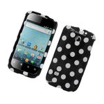 Eagle Cell PIHWM865G181 Stylish Hard Snap-On Protective Case for Huawei M865/Ascend 2/Prism, Retail Packaging, Black/White, Polka Dots