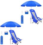 Brace Master Beach Chair with Umbre