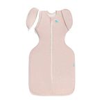 Love To Dream Swaddle Up Transition Bag Original, Arms Up Position, Light and Ultra Breathable Cotton - Sleep Bag - 1.0 TOG - (20-24°C) Ideal for moderate temps (Twinkle Powder Blue, Large, 8.5–11kg)