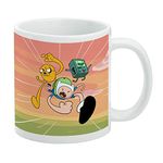 GRAPHICS & MORE Adventure Time Finn and Jake Attack Friends Ceramic Coffee Mug, Novelty Gift Mugs for Coffee, Tea and Hot Drinks, 11oz, White