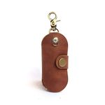 Upgraded Version of Simple Multifunctional Leather Key Organizer Door Key Car Key Case Brown