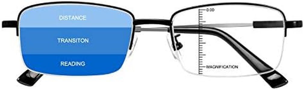 MIRYEA Progressive Multifocus Computer Reading Glasses Blue Light Blocking Readers 1.5