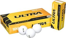 Wilson Ultra 500 Distance Golf Ball (15 Pack), White