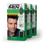 Just For Men Original Formula Men's Hair Color, Real Black (Pack of 3)