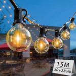 15M/49FT Outdoor LED String Lights 