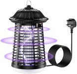 PKBD Bug Zapper, 4200V UV Insect Pest Fly Killer for Indoor & Outdoor, Electric Fly Zapper with 3M Cable, Waterproof Mosquito Killer Lamp for Flying Insect, Fly Catcher for Home, Garden, Camping