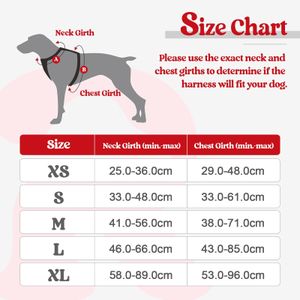 rabbitgoo Large Dog Harness – Adjustable No-Pull, Red