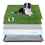 Choicons Dog Grass Pad with Tray Arificial Grass Patch for Dogs Potty Tray Fake Grass for Dogs to Pee On Turf with Tray for Litter Box Puppy Potty Training Collect Pet Pee Outdoor and Indoor Use