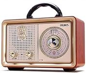 PRUNUS Retro Portable Radio AM FM S