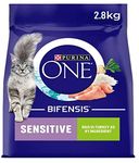 Purina One Sensitive Dry Cat Food with Turkey and Rice 2.8kg
