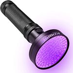 Kobra UV Black Light Flashlight 100 LED #1 Best UV Light and Blacklight for Home & Hotel Inspection, Pet Urine & Stains - Ultra Intensity 18W 385-395nm LEDs Spot Counterfeit Money, Leaks, Scorpions!