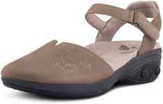 Therafit Morgan Women's Nubuck Leather Casual Shoe Dark Taupe Nubuck / 10