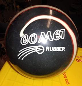 5 Pin Bowling Balls (Set of 2) Comet 4 3/4" 3lbs 6oz Black with White and Red