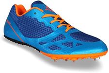 Nivia Spirit Spikes Running Shoes (Blue, 9 UK/ 10 US / 43EU) | for Running, Jogging, Training, Gym |Mesh/PVC Synthetic Leather | Comfortable | Cushion | Light Weight