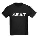 CafePress SWAT Team Kids Dark T Shirt Youth Kids Cotton T-Shirt Black