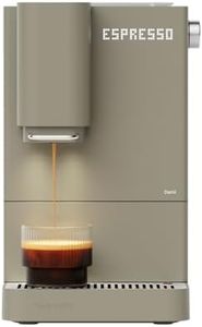 Terra Kaffe Demi Compact Fully Automatic Espresso Machine - Roaster-Approved Espresso Settings - Barista-Level Quality with Built-In Grinder - Coffee Machine - Dune