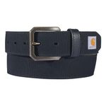 Carhartt Men's Casual Rugged Duck Canvas Belts, Black, 32