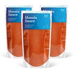 Masala Curry Sauce | 3 x 350g Packs | Ready to use British Indian Restaurant Style Masala Sauce | Heat & Eat - Ready in Minutes | East At Home